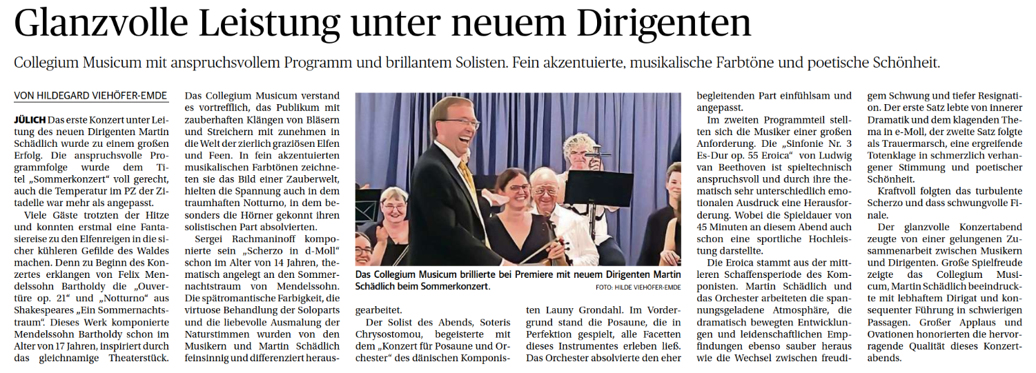 J&uuml;licher  Zeitung vom 30. Juni 2025